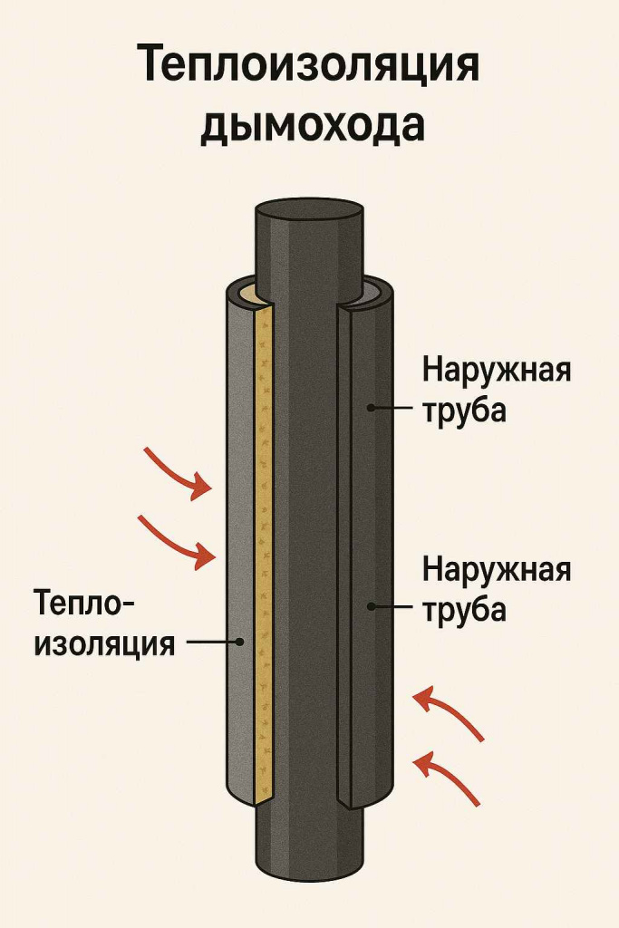 Теплоизоляция дымохода