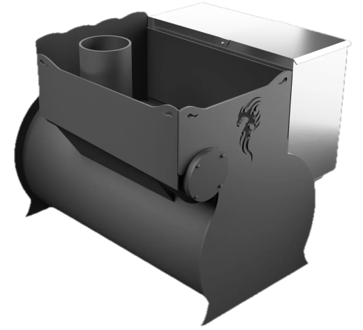 Печь Горыныч 2, каменка с правой стороны, малая дверь со стеклом фото в Уфе